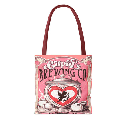 Cupid's Brewing Co Tote Bag - Distressed Vintage Design, Stylish & Practical Canvas Tote