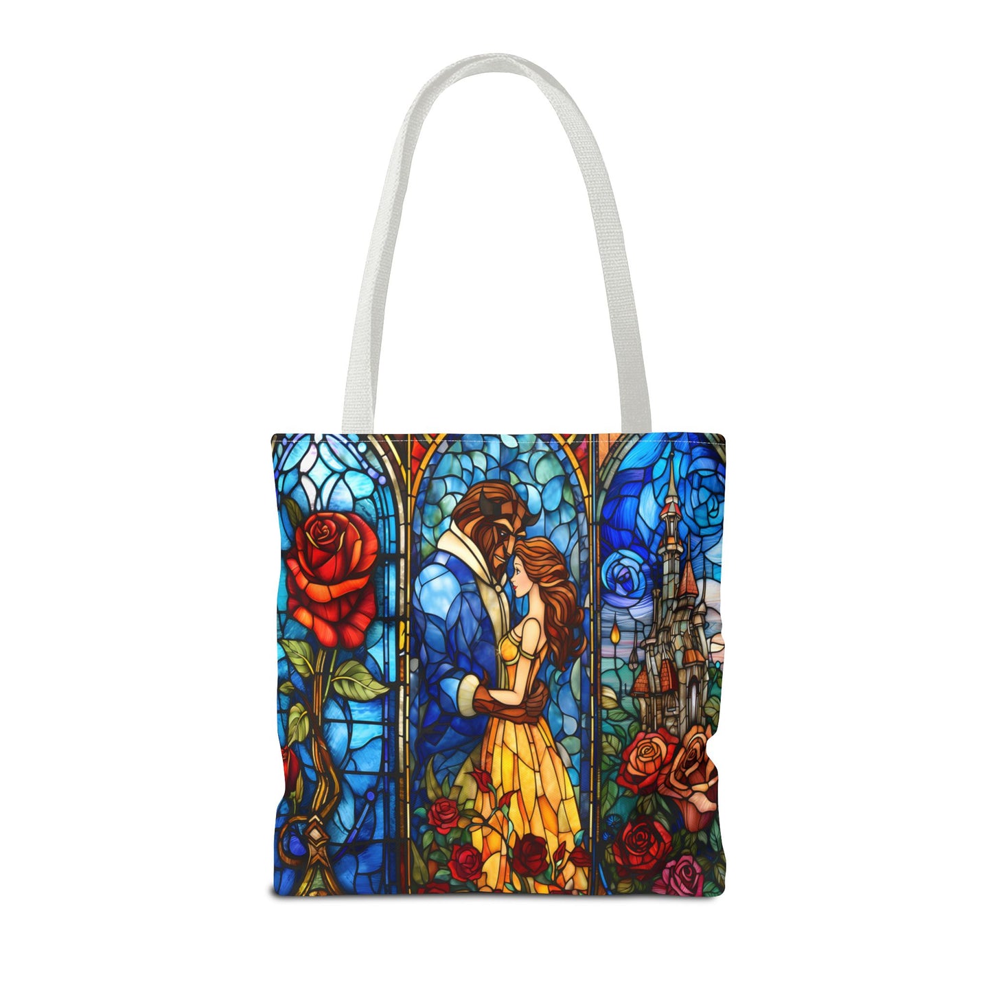 Beauty and the Beast Stained Glass Tote