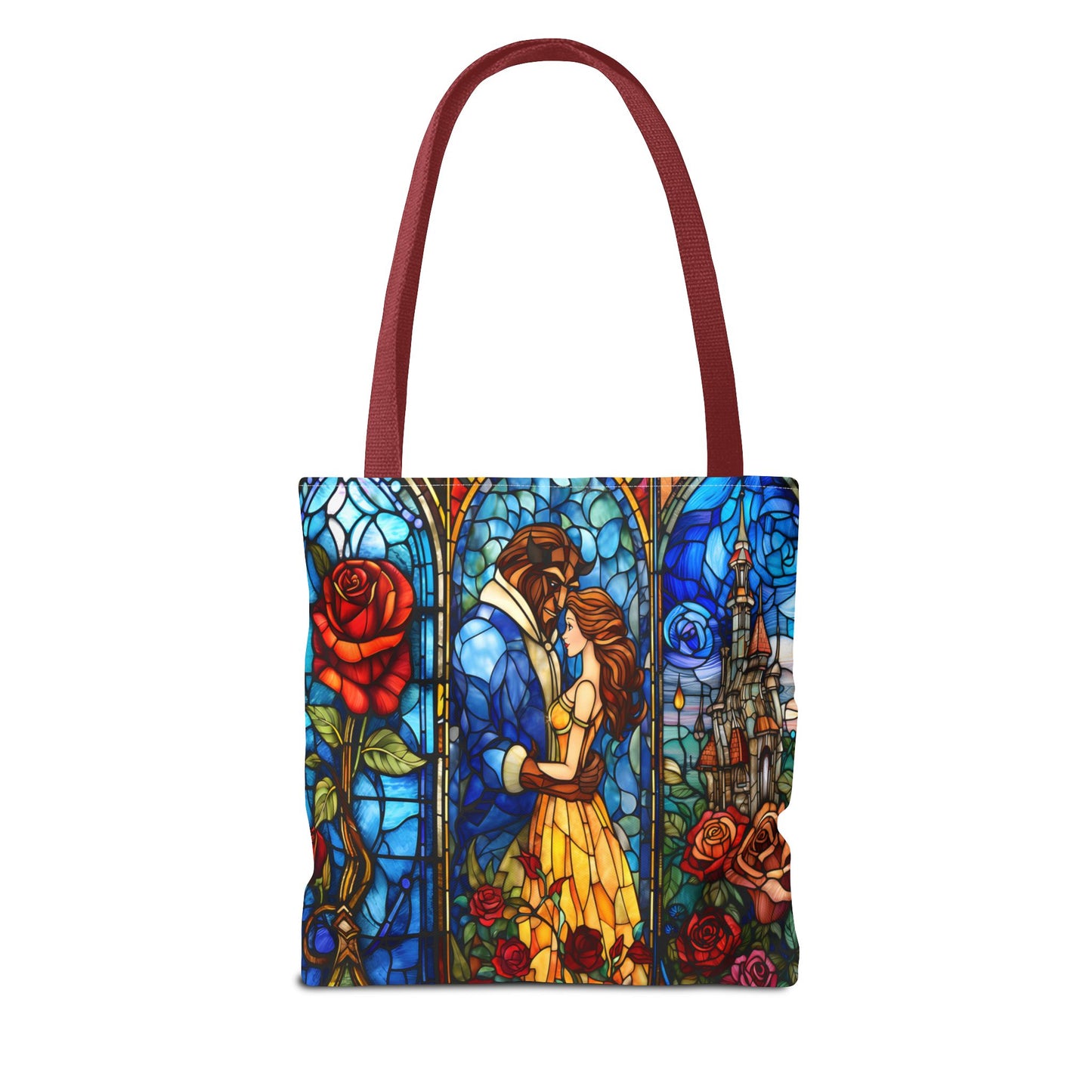 Beauty and the Beast Stained Glass Tote