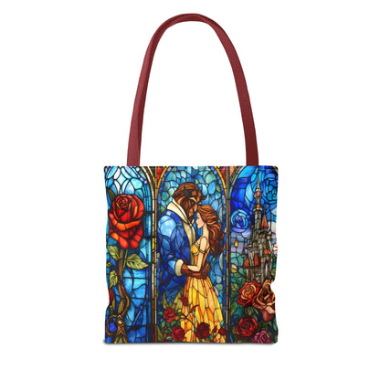Beauty and the Beast Stained Glass Tote
