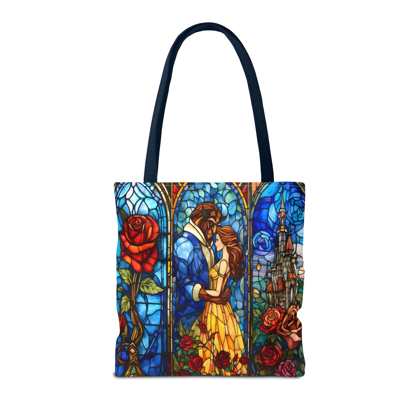 Beauty and the Beast Stained Glass Tote