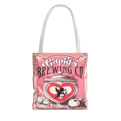 Cupid's Brewing Co Tote Bag - Distressed Vintage Design, Stylish & Practical Canvas Tote