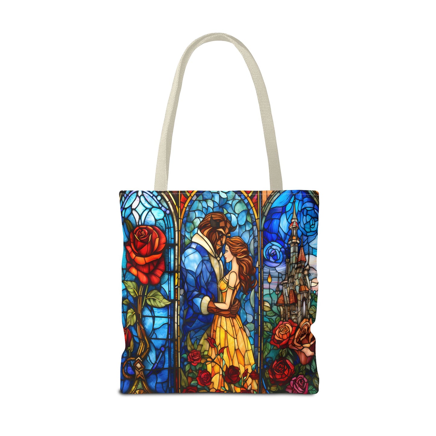 Beauty and the Beast Stained Glass Tote