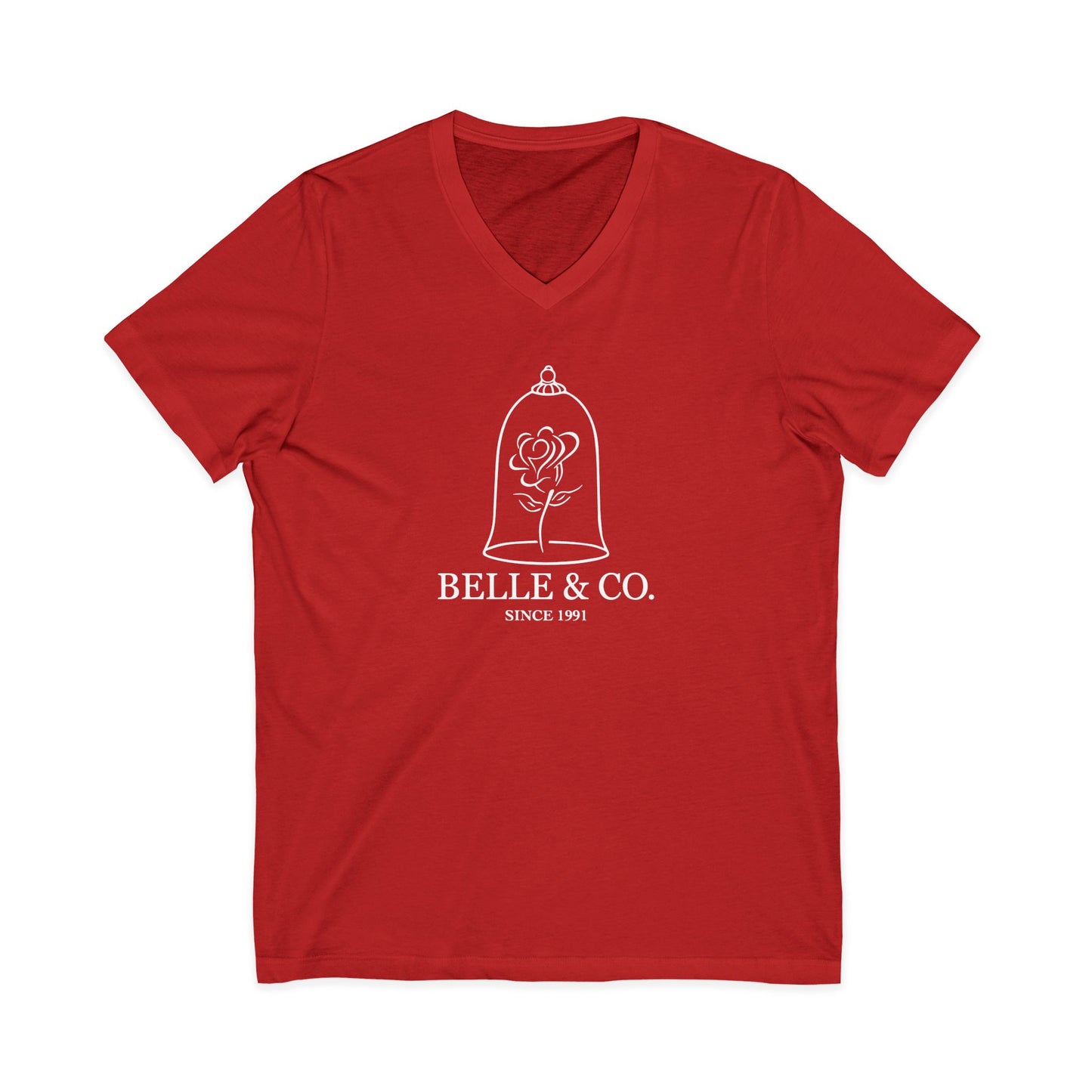 V-Neck Tee - Elegant Belle Princess Beauty and the Beast Shirt