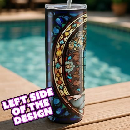 Elsa Tumbler - Stained Glass Portrait Edition
