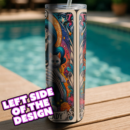 Crazy Cat Lady - Sarcastic Tarot Card Tumbler