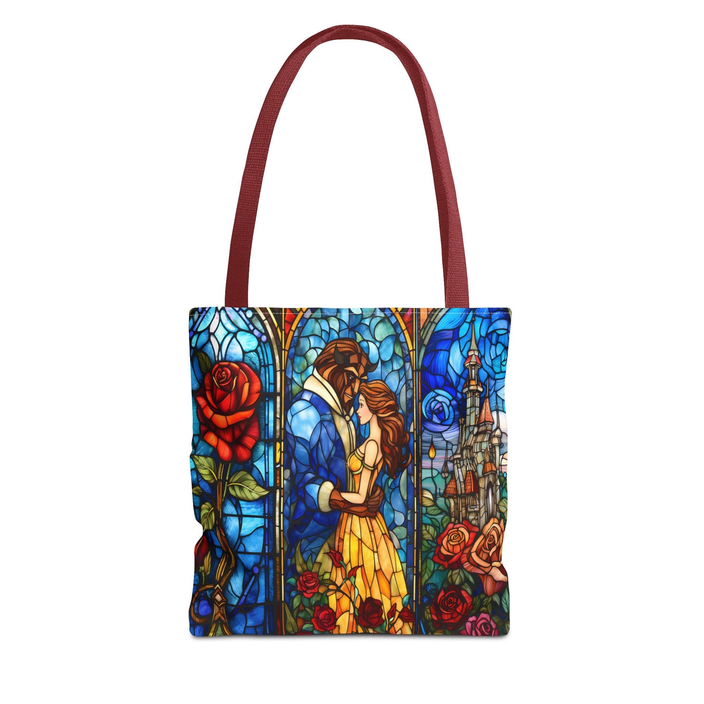 Beauty and the Beast Stained Glass Tote