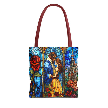 Beauty and the Beast Stained Glass Tote
