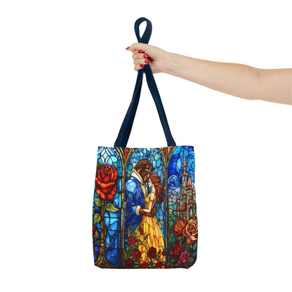 Beauty and the Beast Stained Glass Tote