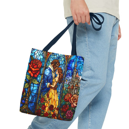 Beauty and the Beast Stained Glass Tote