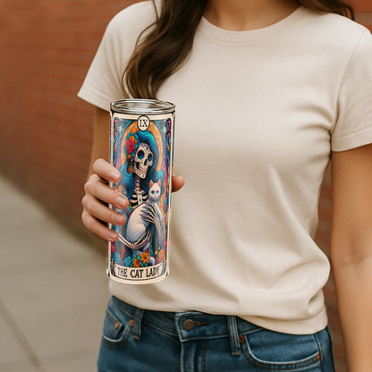 Crazy Cat Lady - Sarcastic Tarot Card Tumbler