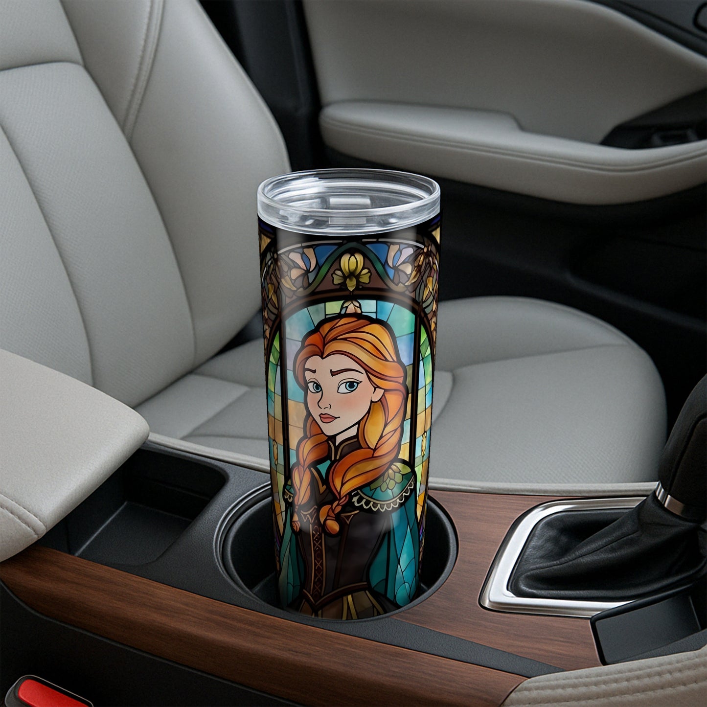 Anna Tumbler - Stained Glass Portrait Edition