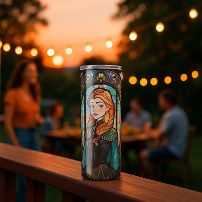 Anna Tumbler - Stained Glass Portrait Edition
