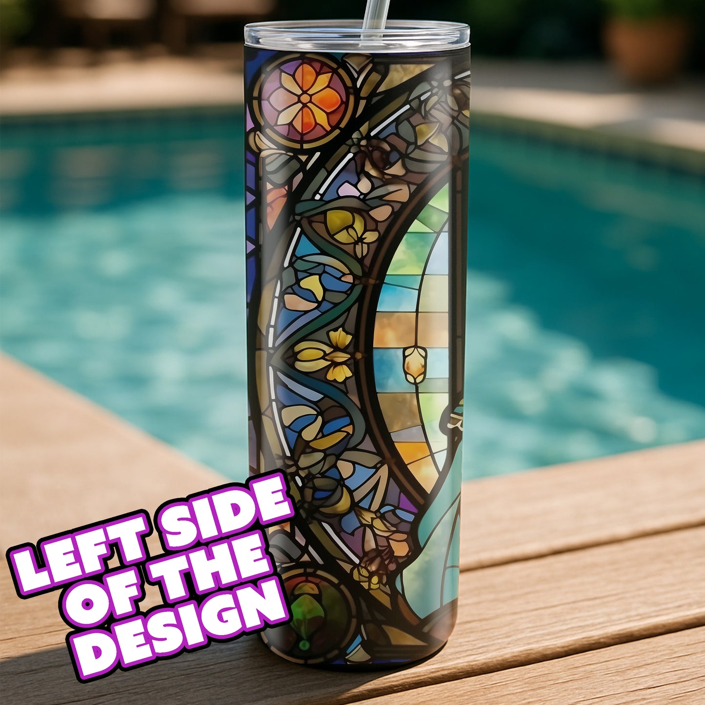 Anna Tumbler - Stained Glass Portrait Edition