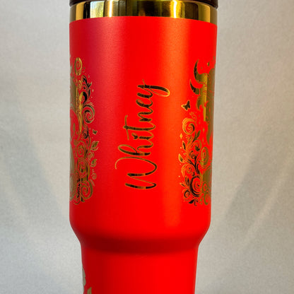 Beauty and the Beast Engraved Tumbler - Tale as Old as Time