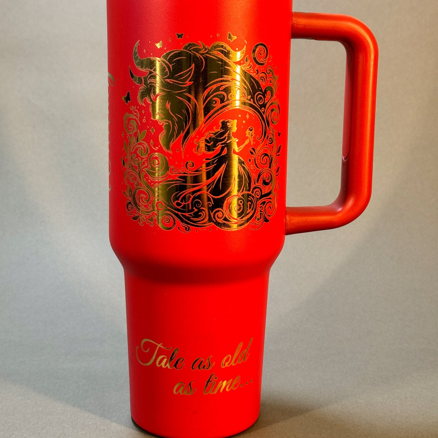 Beauty and the Beast Engraved Tumbler - Tale as Old as Time
