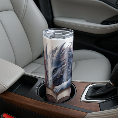 Blue Rose Book Dragon Tumbler