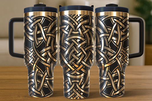 Celtic Knot 40oz Tumbler –  Seamless Wrap