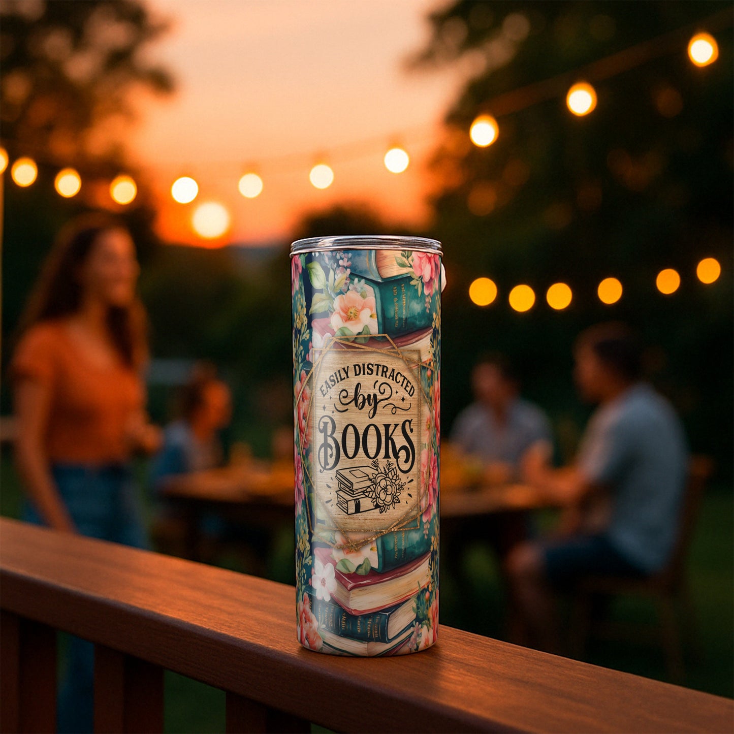 Easily Distracted by Books Tumbler