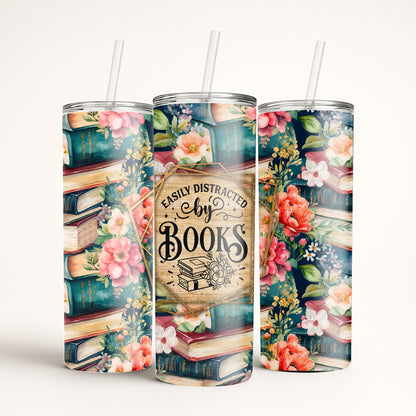 Easily Distracted by Books Tumbler