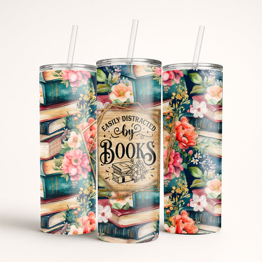 Easily Distracted by Books Tumbler