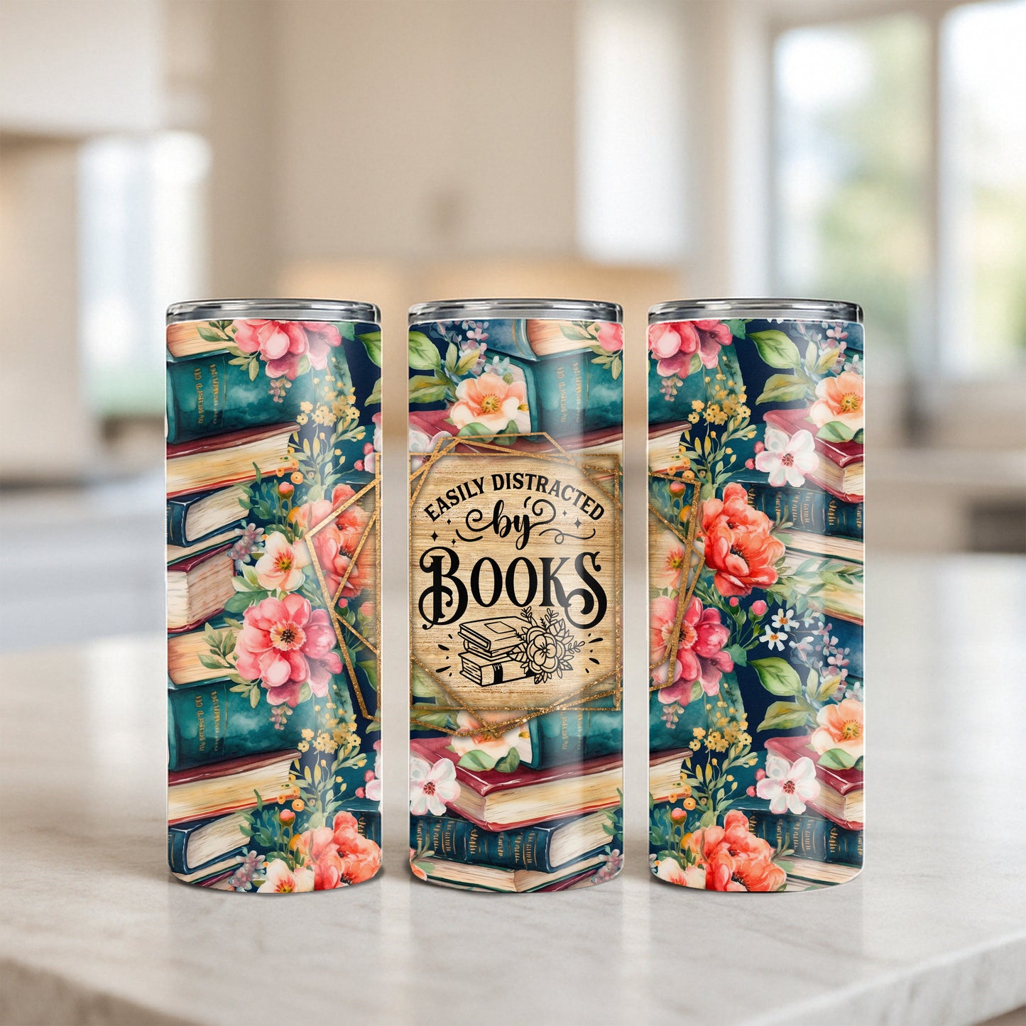 Easily Distracted by Books Tumbler