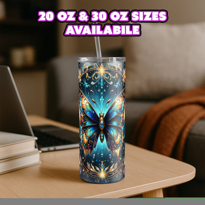 Elegant Stained Glass – “Celestielle” Tumbler