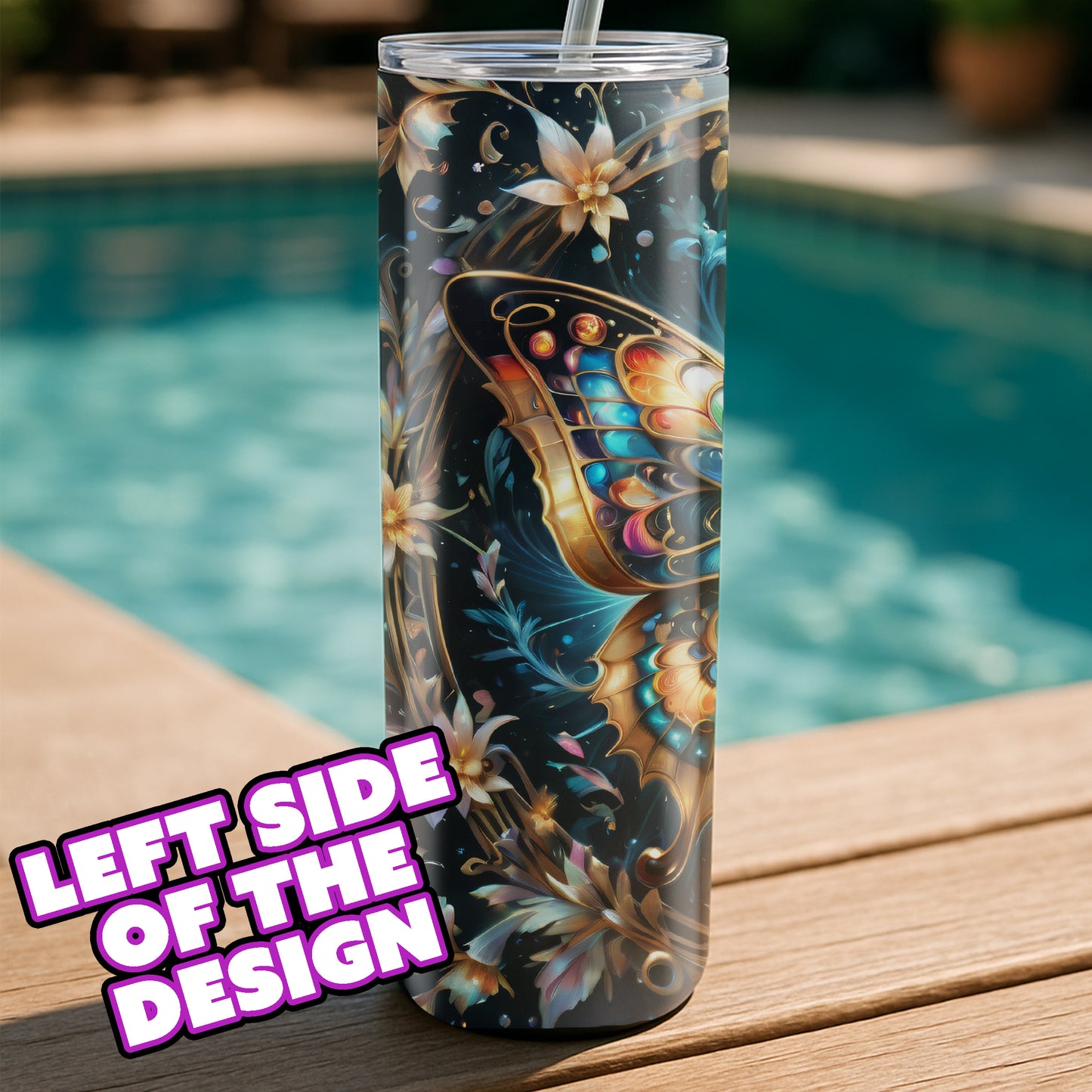 Elegant Stained Glass – “Celestielle” Tumbler