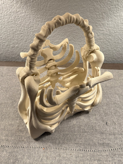 The Bone Bag - Halloween Spooky Purse | Ribcage Novelty Purse for Costume