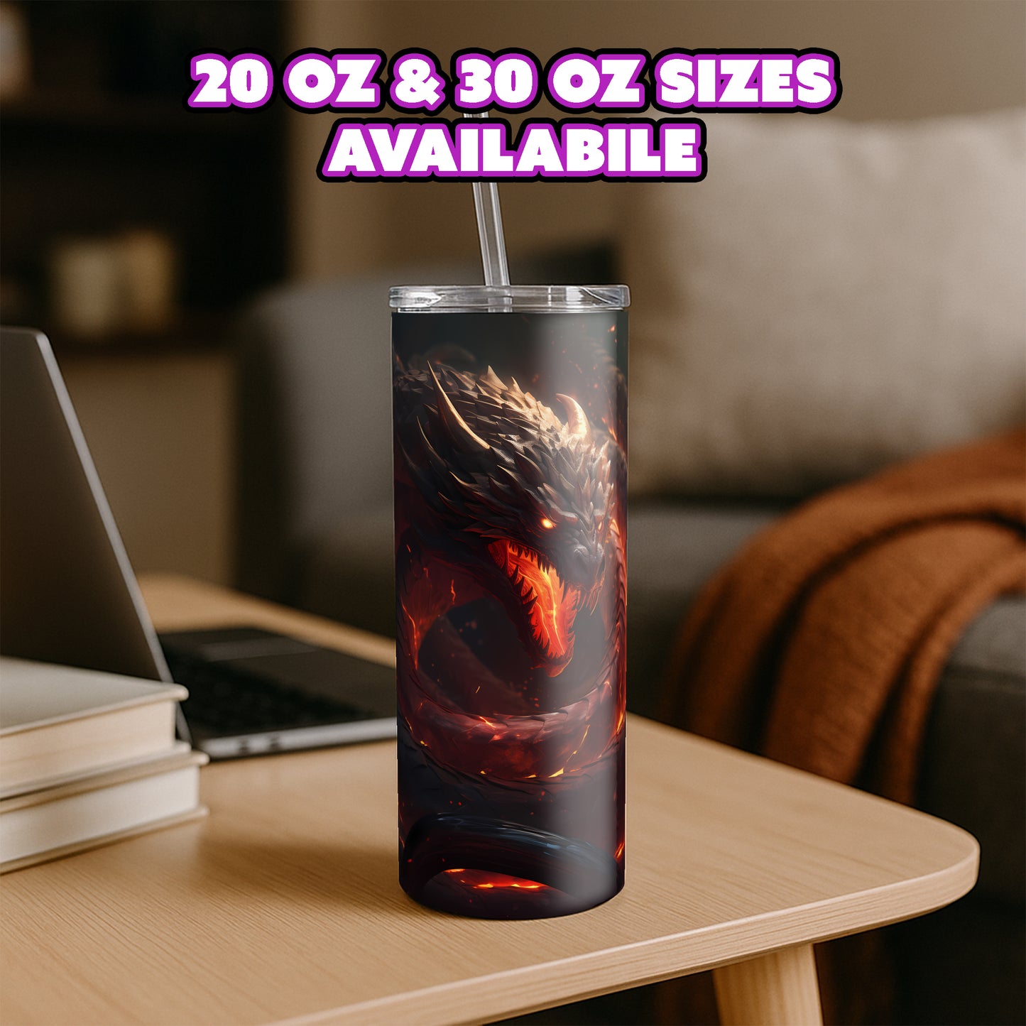 Fire Serpent – Emberborn Tumbler