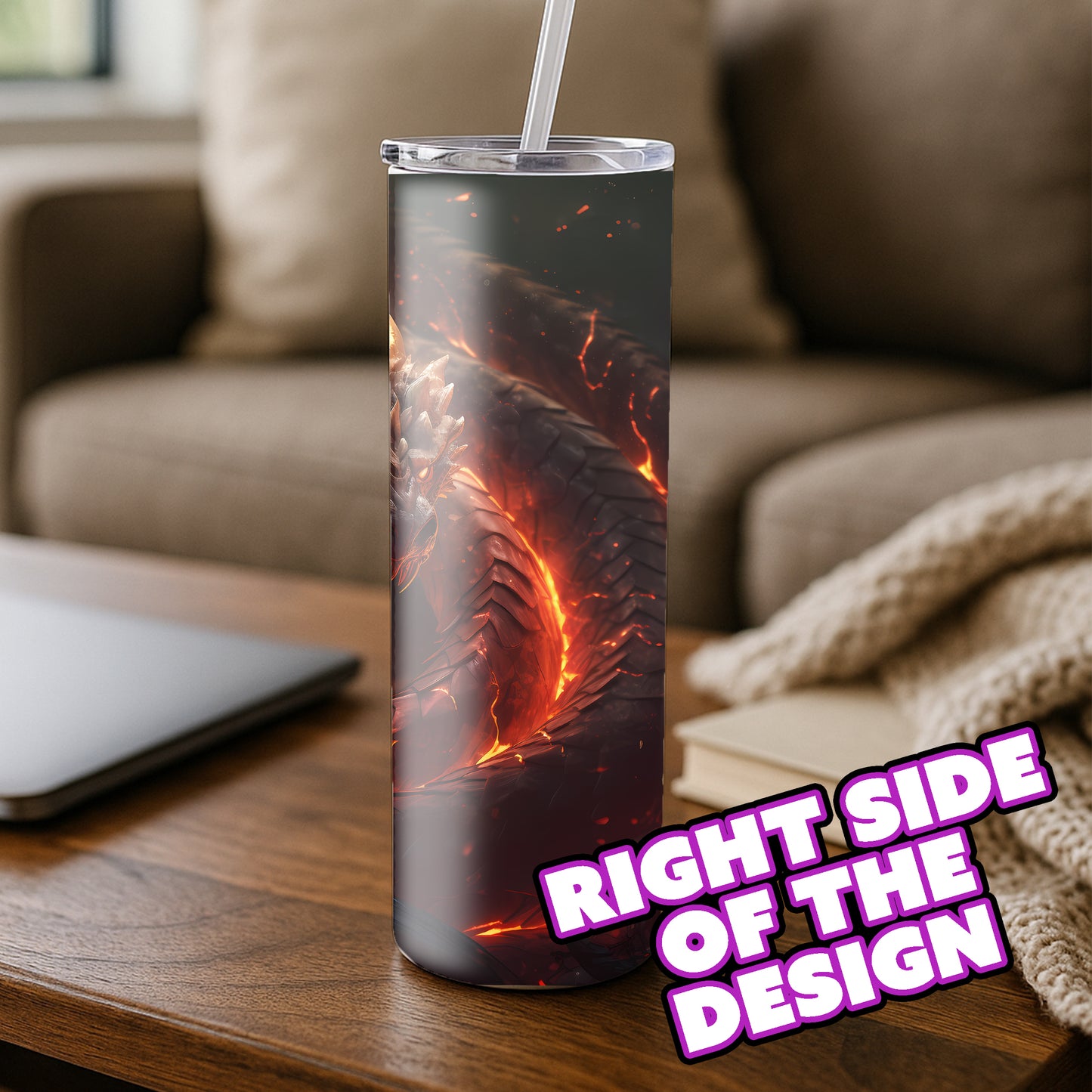 Fire Serpent – Emberborn Tumbler