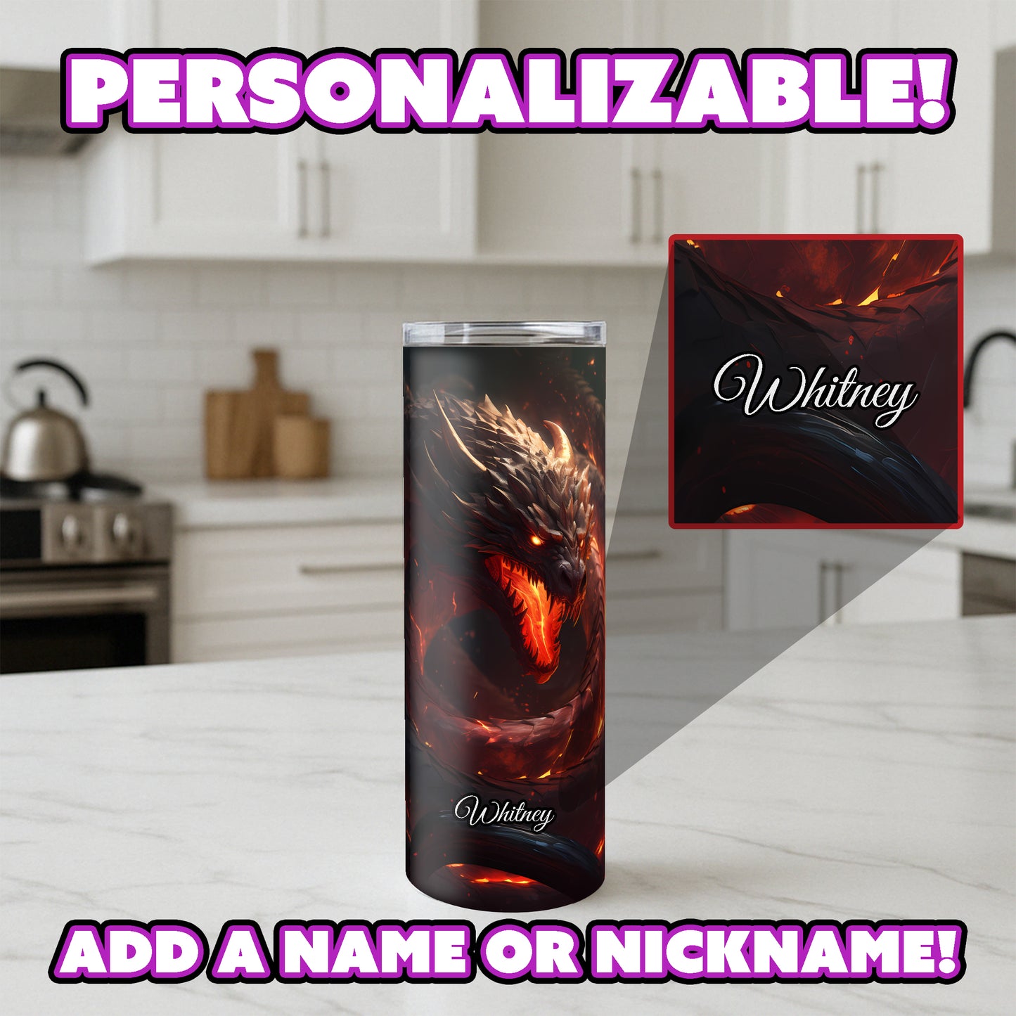 Fire Serpent – Emberborn Tumbler