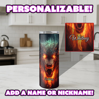 Fire Wolf Tumbler - Hellfang Edition