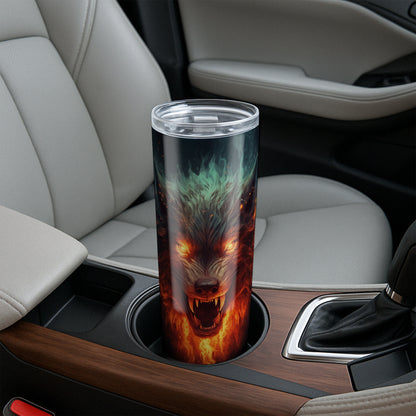 Fire Wolf Tumbler - Hellfang Edition