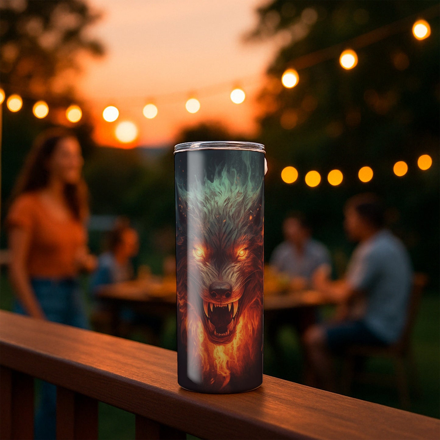Fire Wolf Tumbler - Hellfang Edition