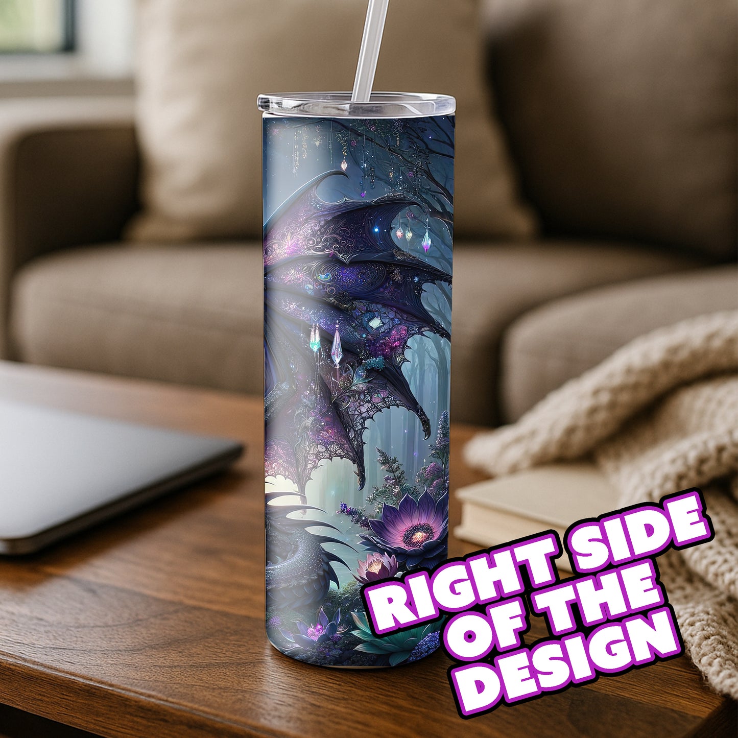 Lacy Gemston Dragon Tumbler