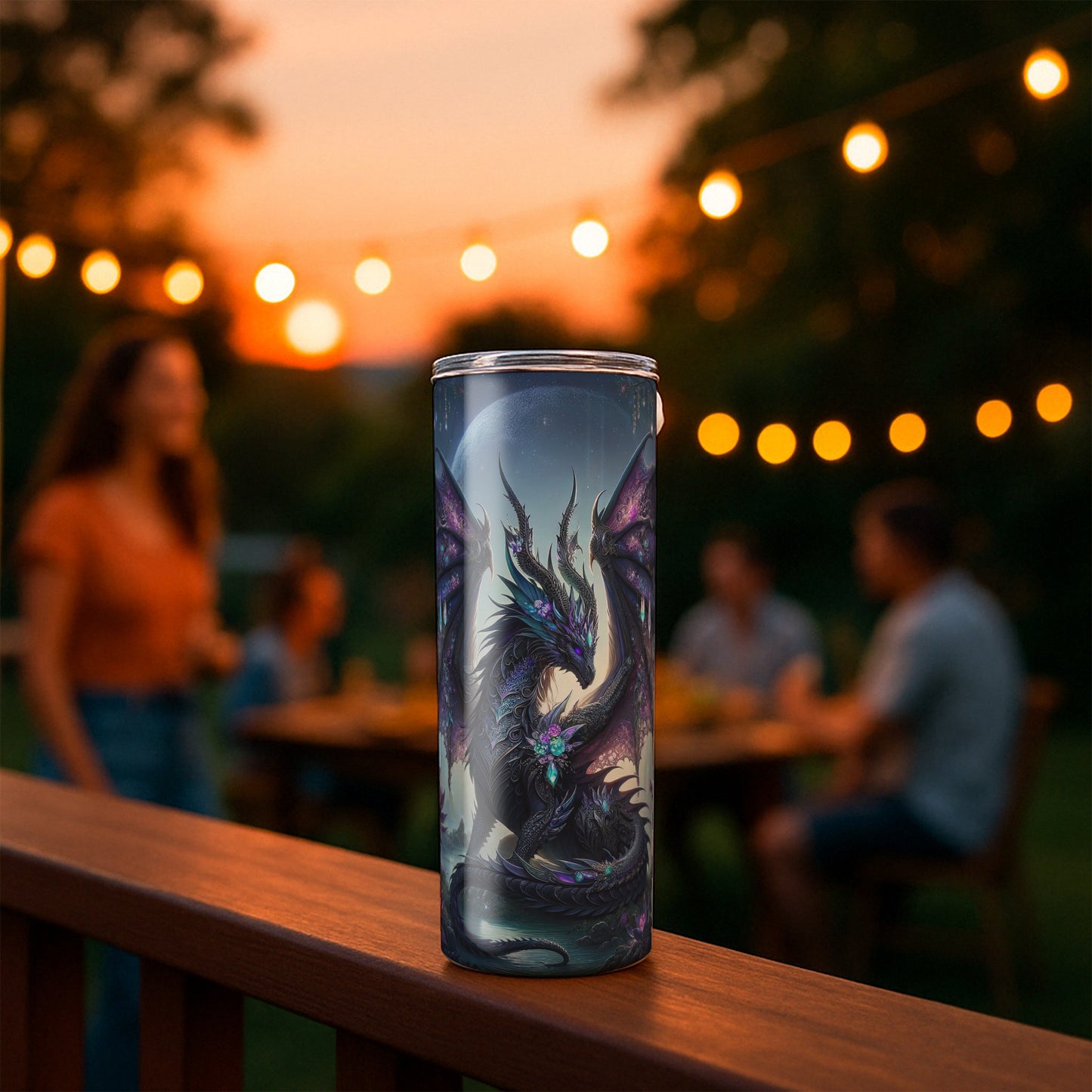 Lacy Gemston Dragon Tumbler