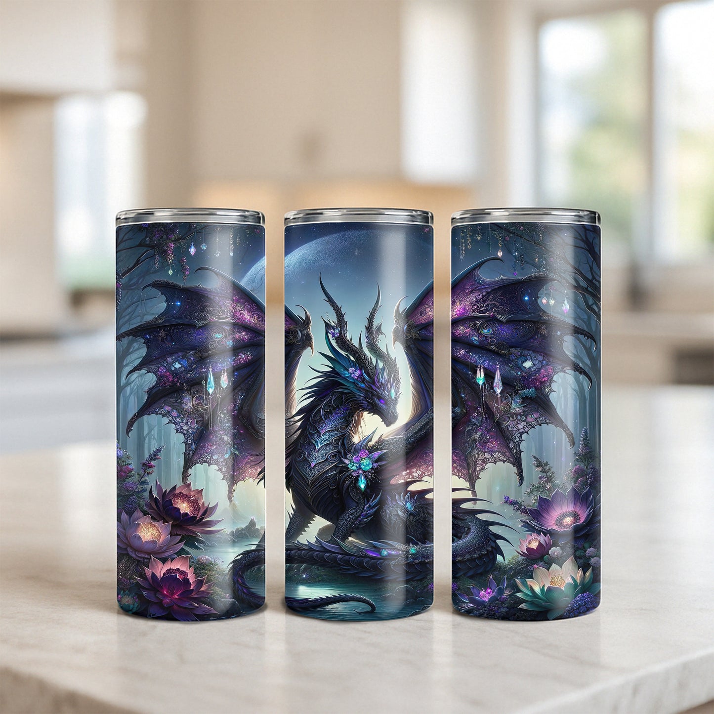Lacy Gemston Dragon Tumbler