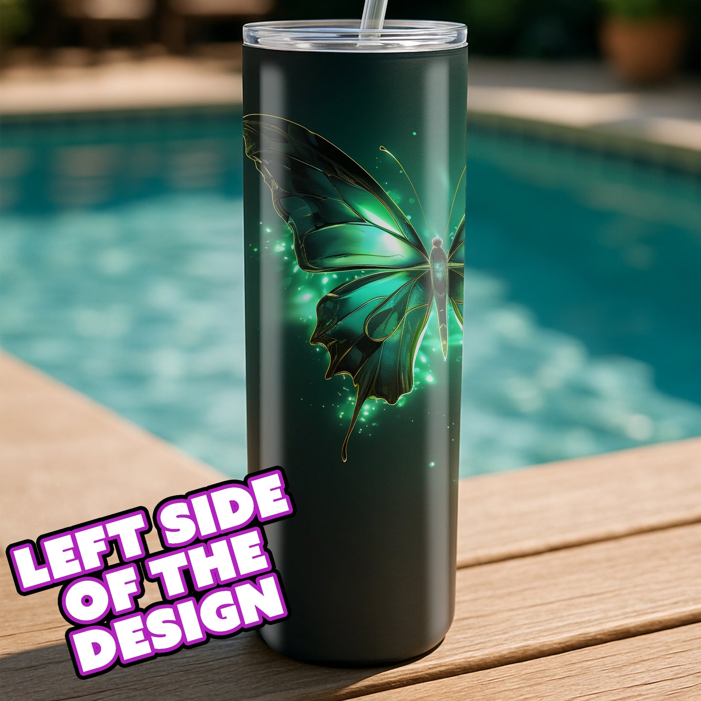 Glowing Twin Butterflies - “Luminara” Tumbler