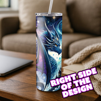 Gold Nebula Black Dragon Trio Tumbler