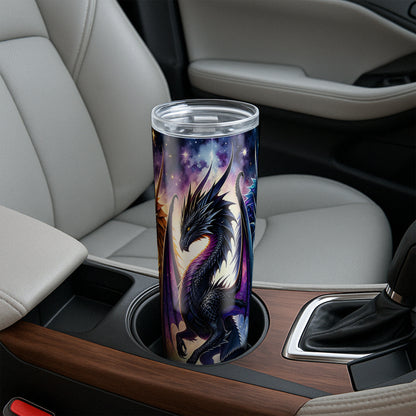 Gold Nebula Black Dragon Trio Tumbler