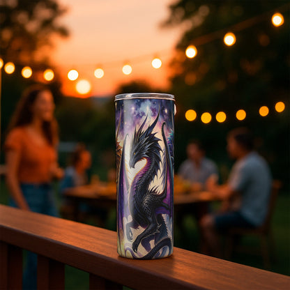 Gold Nebula Black Dragon Trio Tumbler