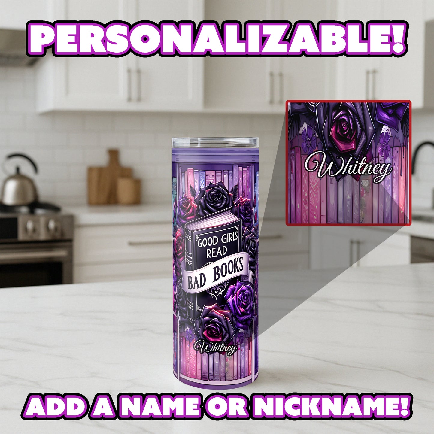 Good Girls Read Bad Books Tumbler