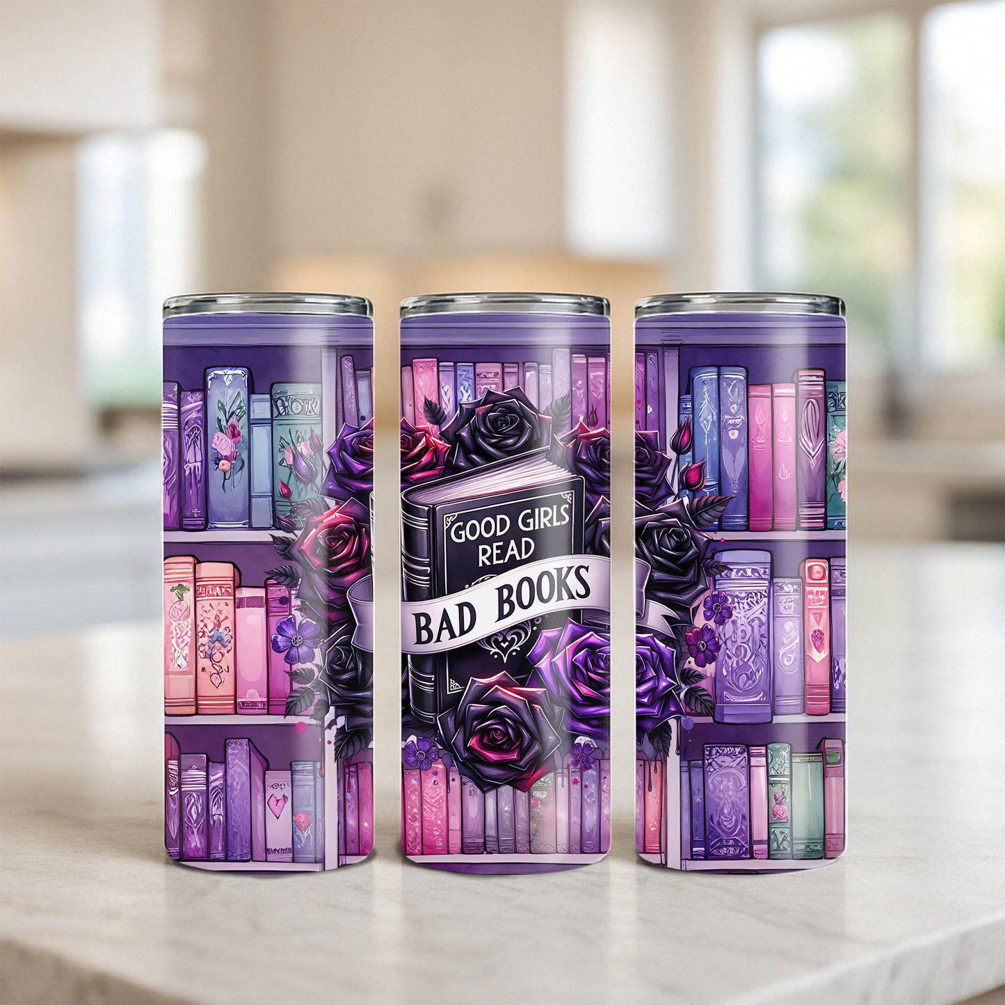 Good Girls Read Bad Books Tumbler