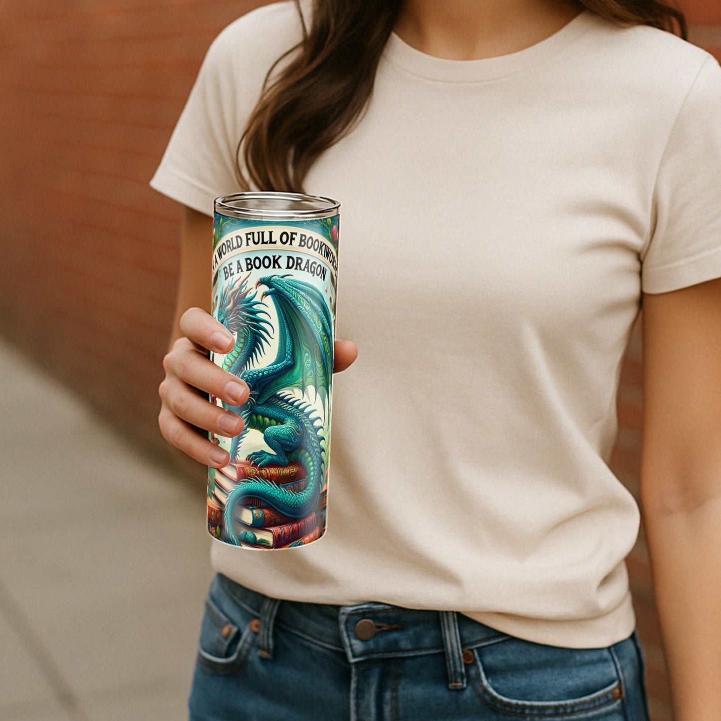 Green Book Dragon Tumbler