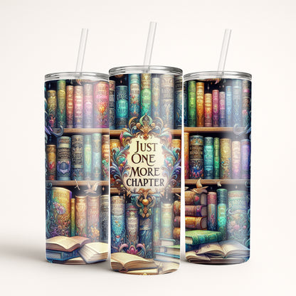 Just One More Chapter Bookish Tumbler
