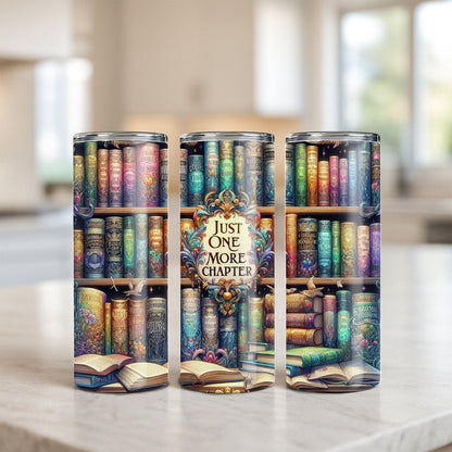 Just One More Chapter Bookish Tumbler