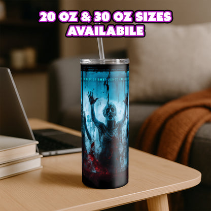 Break Glass In Case of Zombies Tumbler
