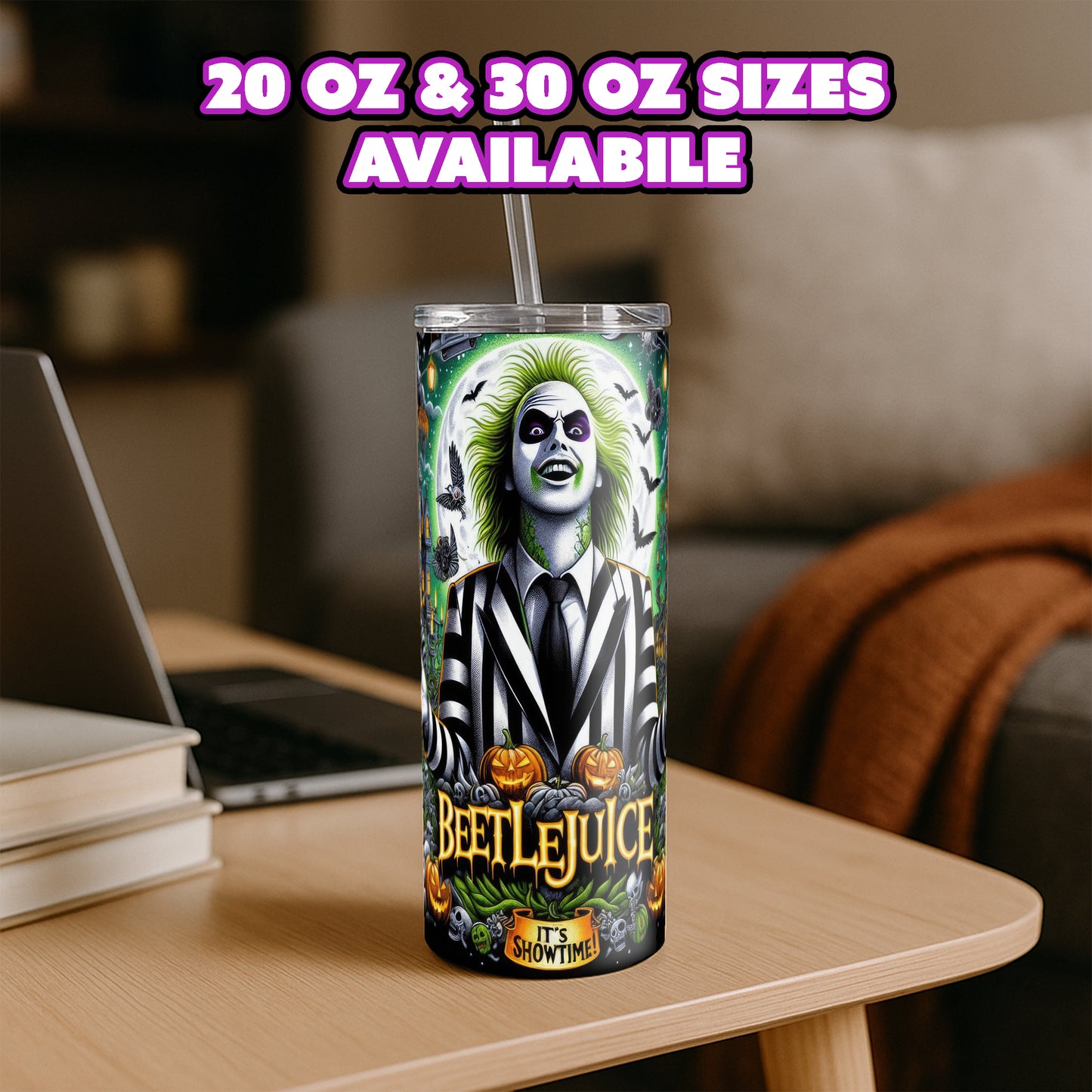 Beetlejuice - It's Showtime Tumbler