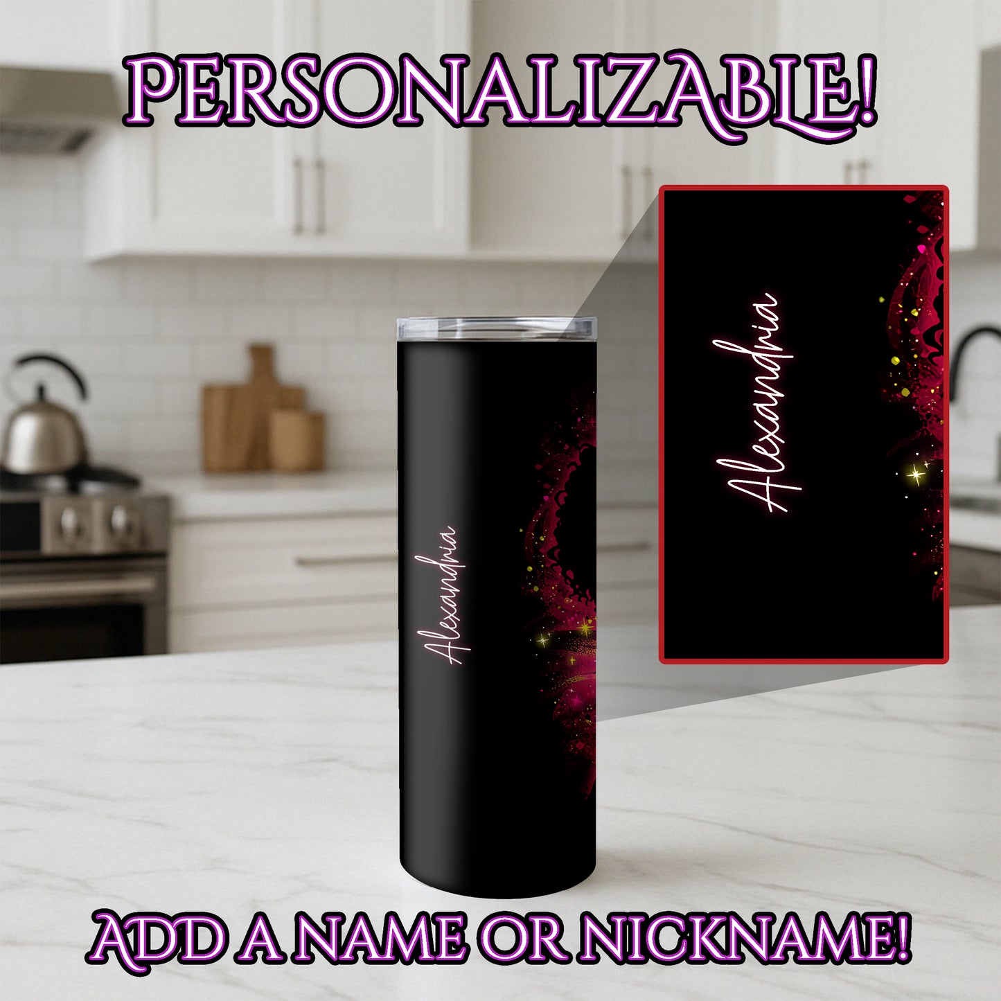 Mother Gothel - Shadow Lit Personalizable Tumbler